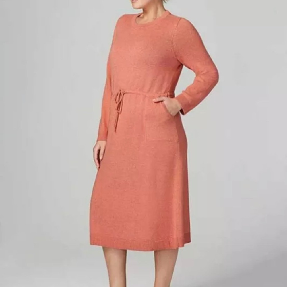 J. Jill drawstring waist sweater dress